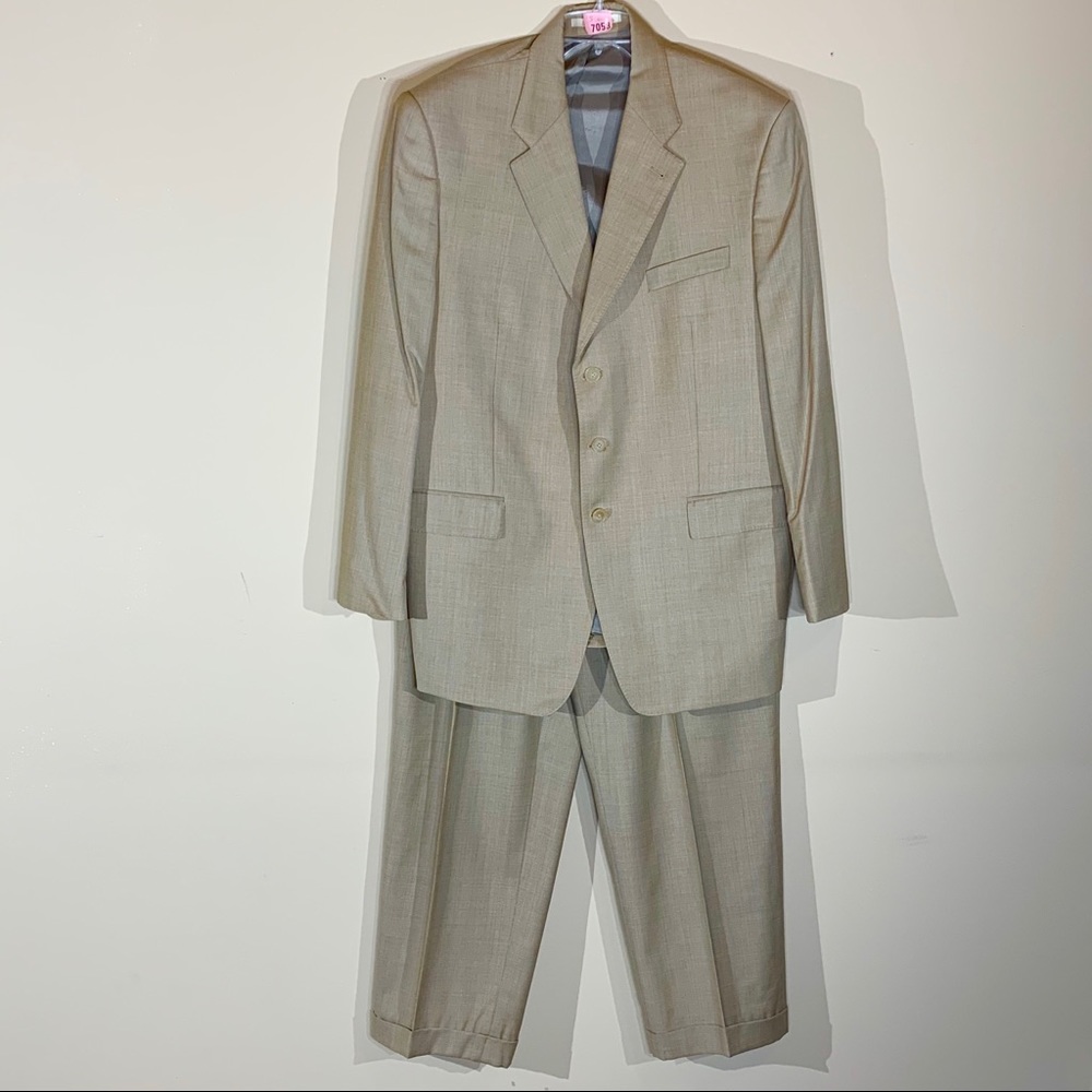 Peerless Couture International 2 PC Wool Suit 46R